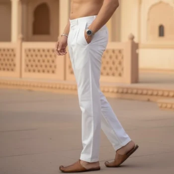 100% Cotton Premium White Pajama